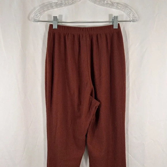 LA Hearts Pacsun Pants Women's Medium Brown Flared Ribbed Pull On Stretchy - Picture 7 of 8